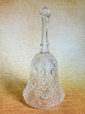 VINTAGE FEDERAL GLASS "Windsor" Clear Glass Dinner Bell Collectible
